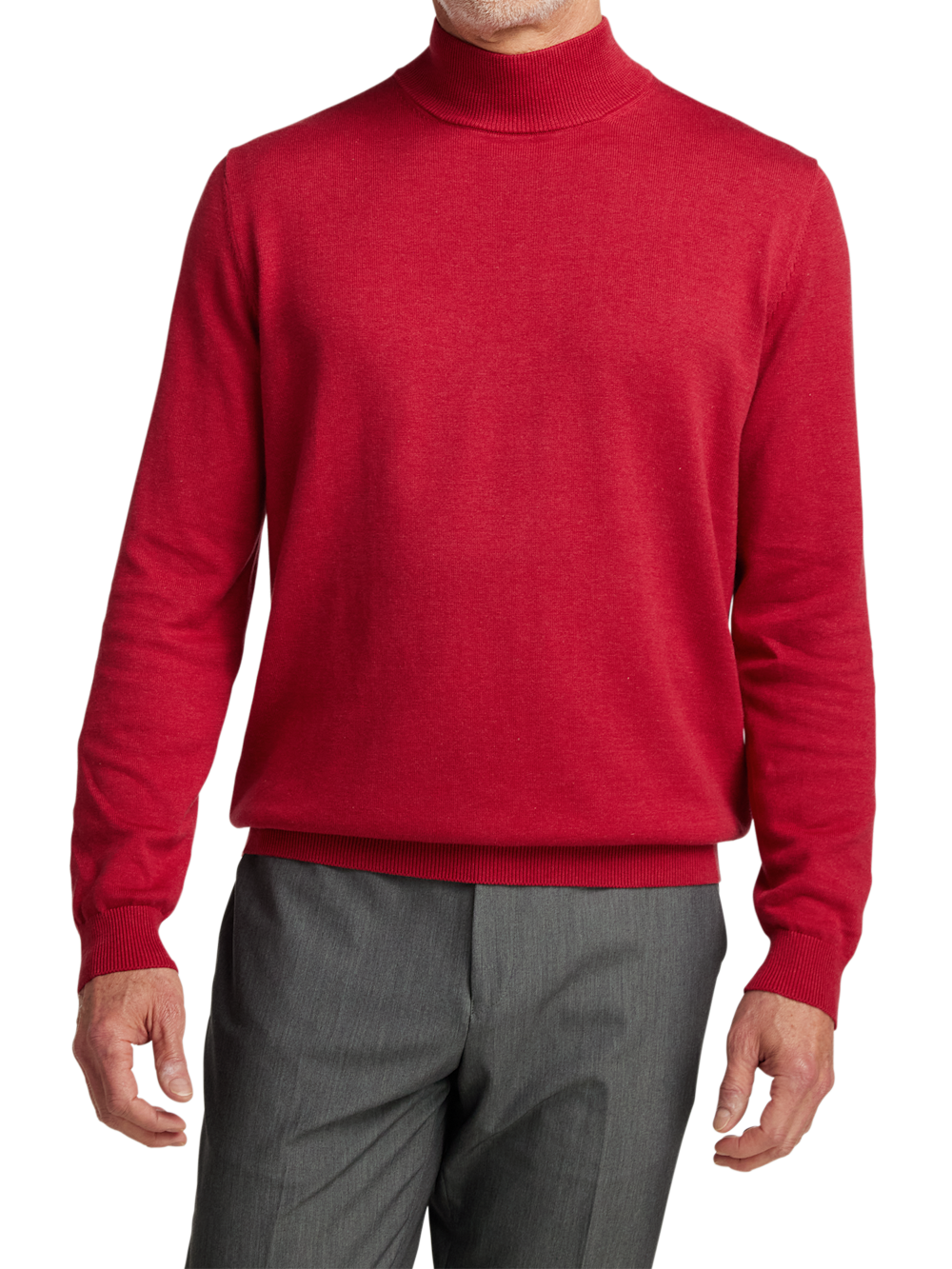 Alternate Image of Supima Cotton Mock Neck Sweater-1