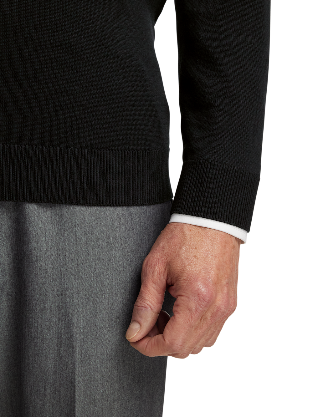 Alternate Image of Supima Cotton V-neck Sweater-3