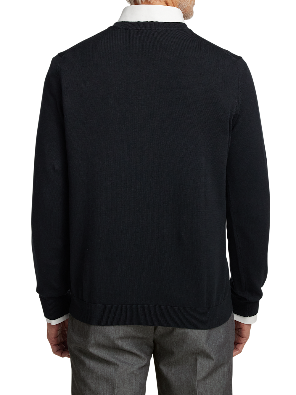 Alternate Image of Supima Cotton V-neck Sweater-4