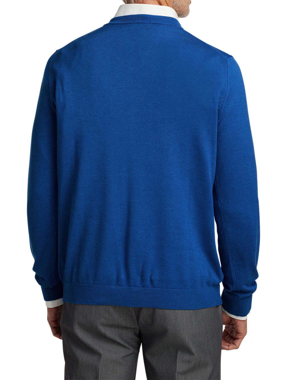 Alternate Image of Supima Cotton V-neck Sweater-4