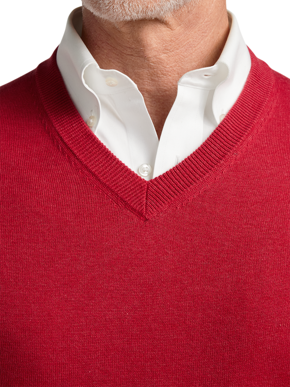 Alternate Image of Supima Cotton V-neck Sweater-2