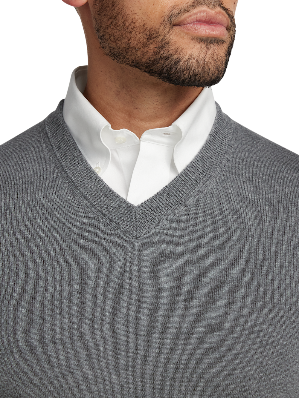 Alternate Image of Supima Cotton V-neck Sweater-2