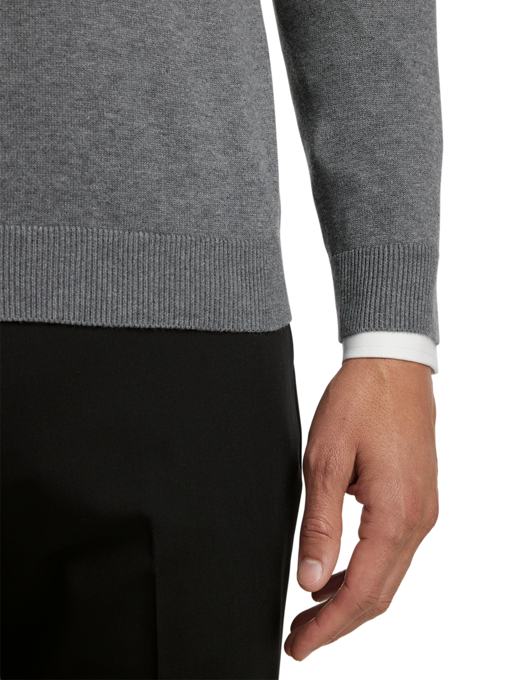 Alternate Image of Supima Cotton V-neck Sweater-3