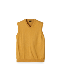 Supima Cotton Vest - Mustard