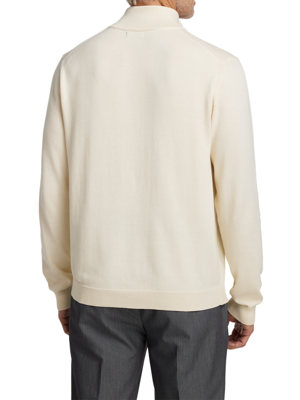 Alternate Image of Supima Cotton Quarter Zip Mock Neck Sweater-4