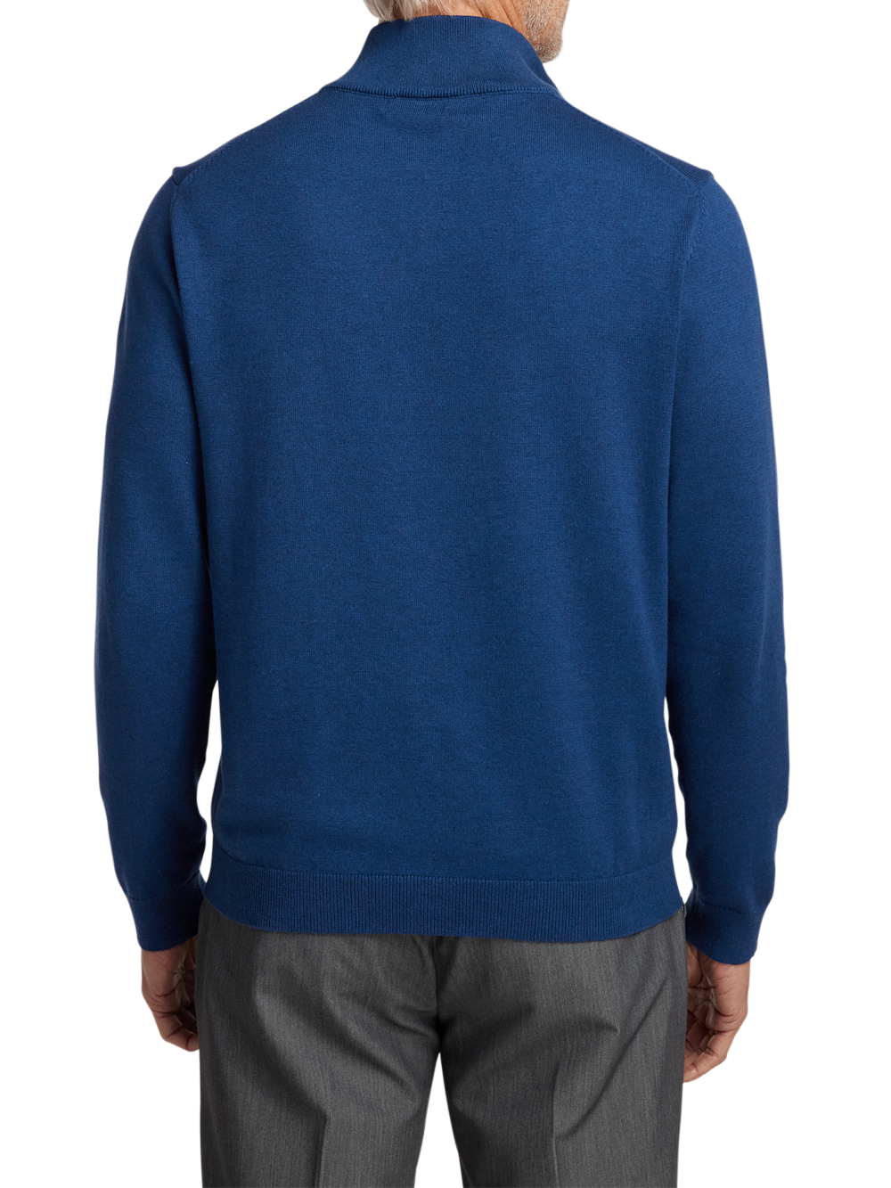 Alternate Image of Supima Cotton Quarter Zip Mock Neck Sweater-4