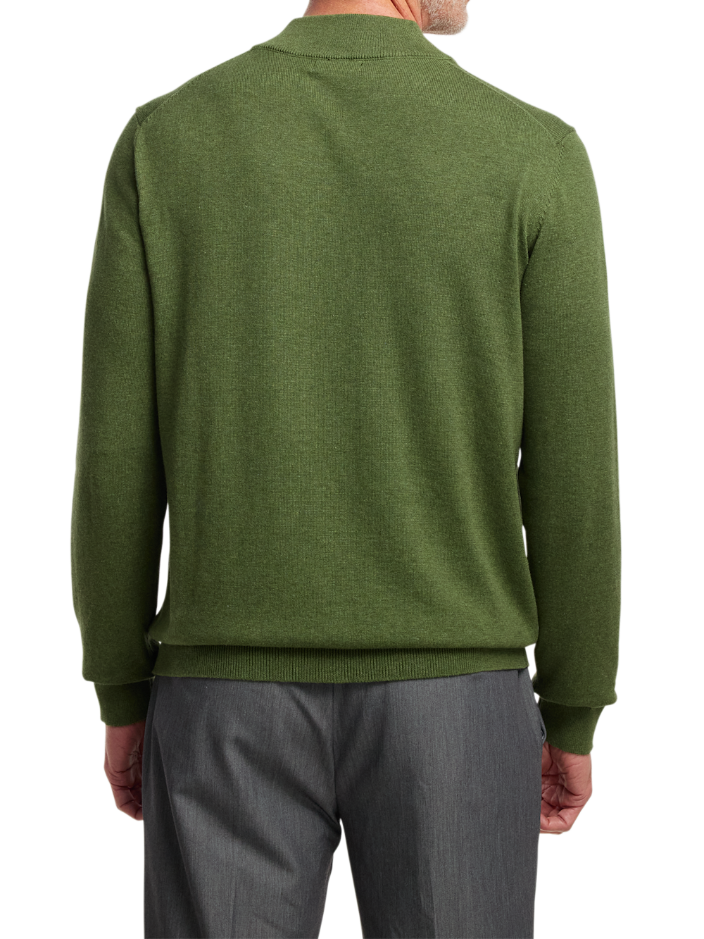Alternate Image of Supima Cotton Four Button Mock Neck Sweater-4