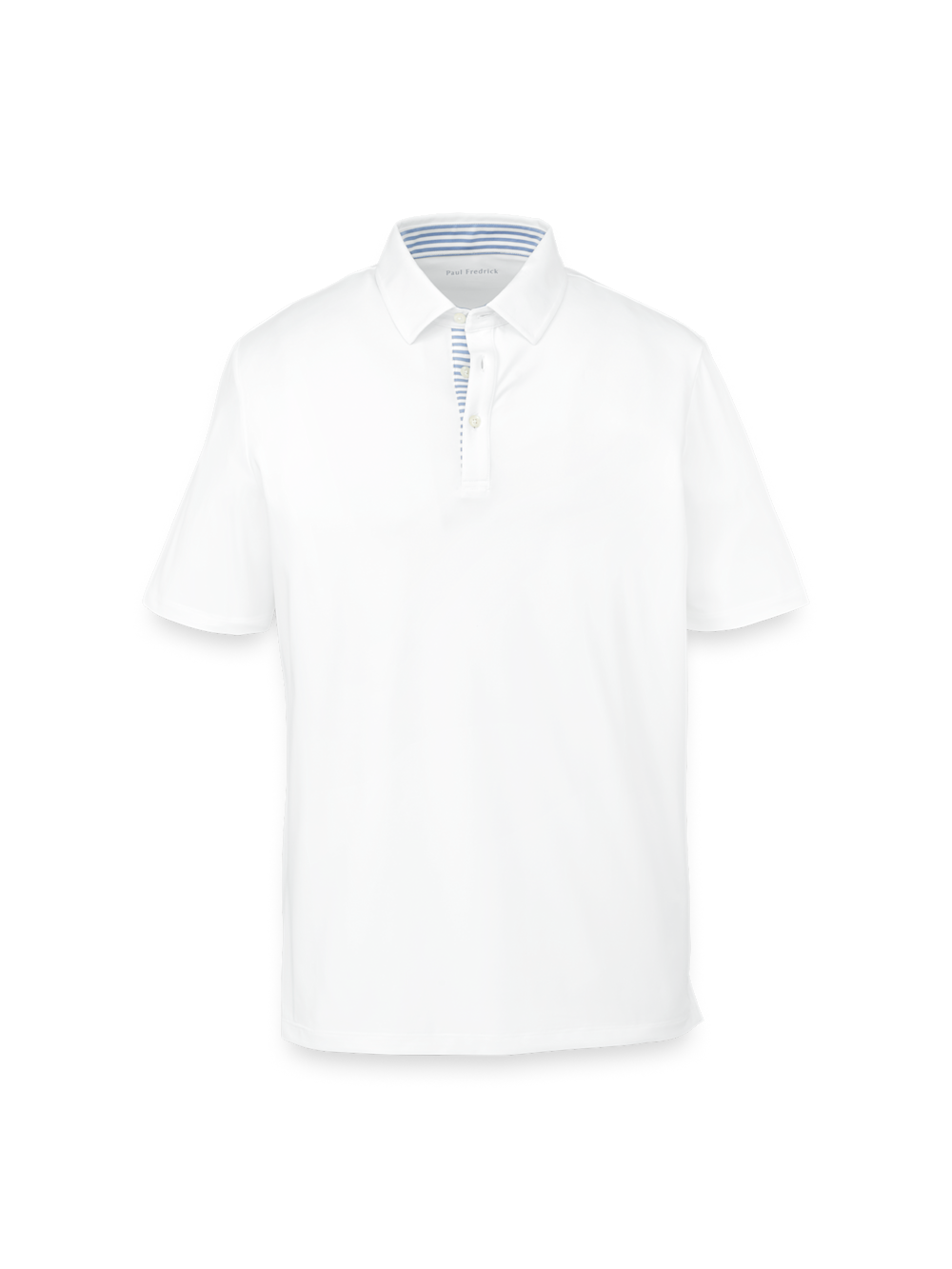 Product Image of Performance Blend Three Button Polo-White