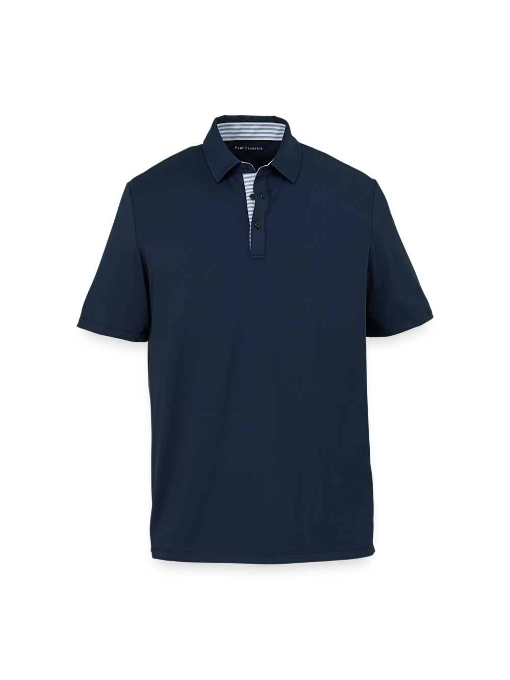 Product Image of Performance Blend Three Button Polo-Navy