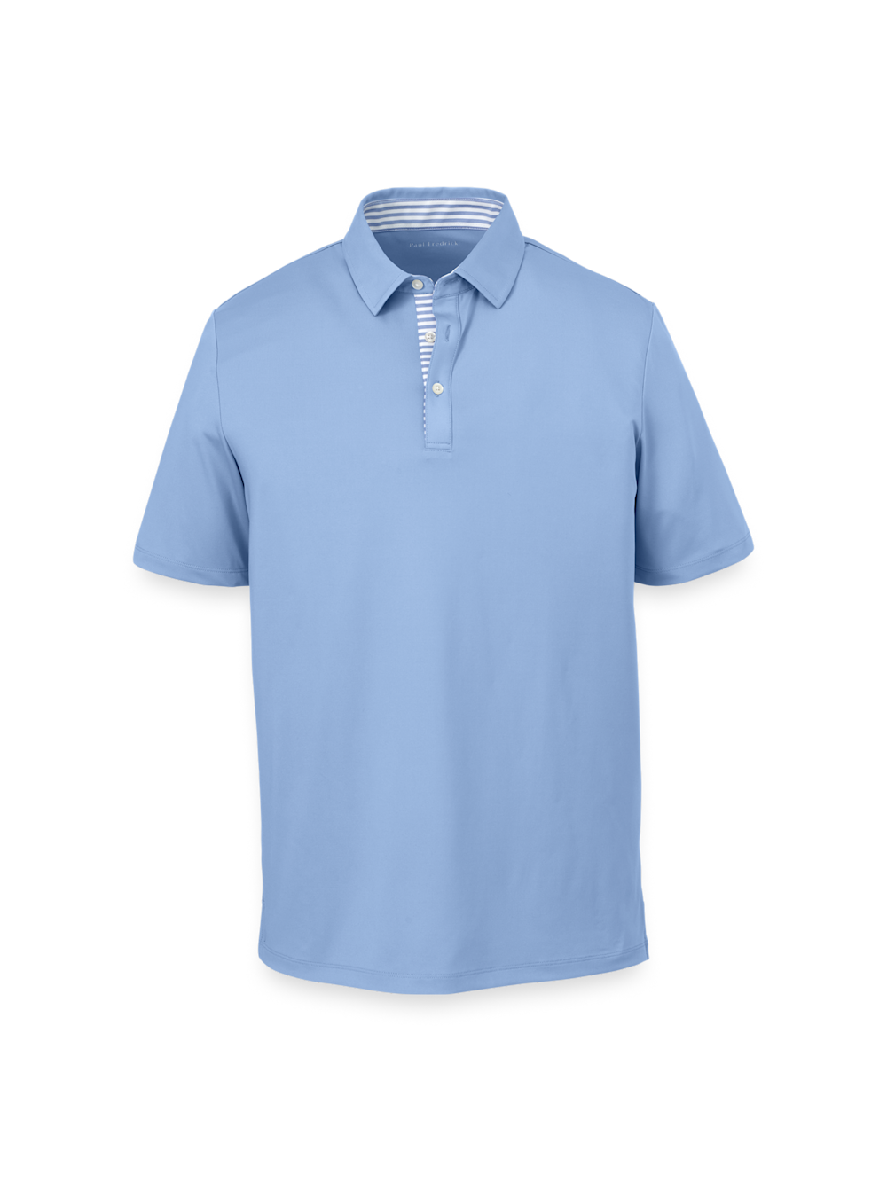 Product Image of Performance Blend Three Button Polo-Light Blue