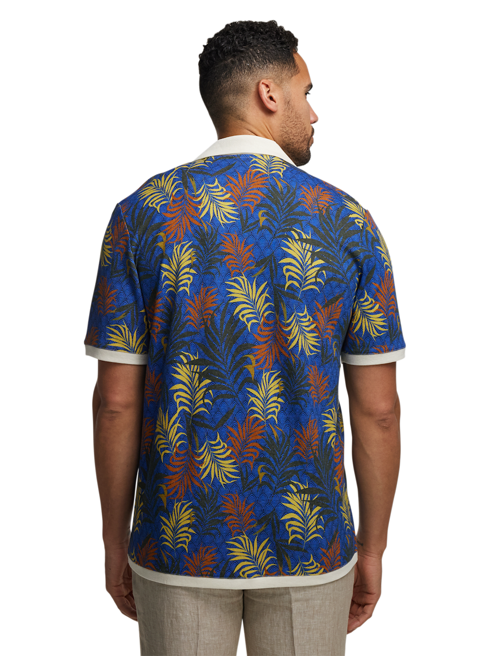 Alternate Image of Linen Blend Button Front Camp Collar-4