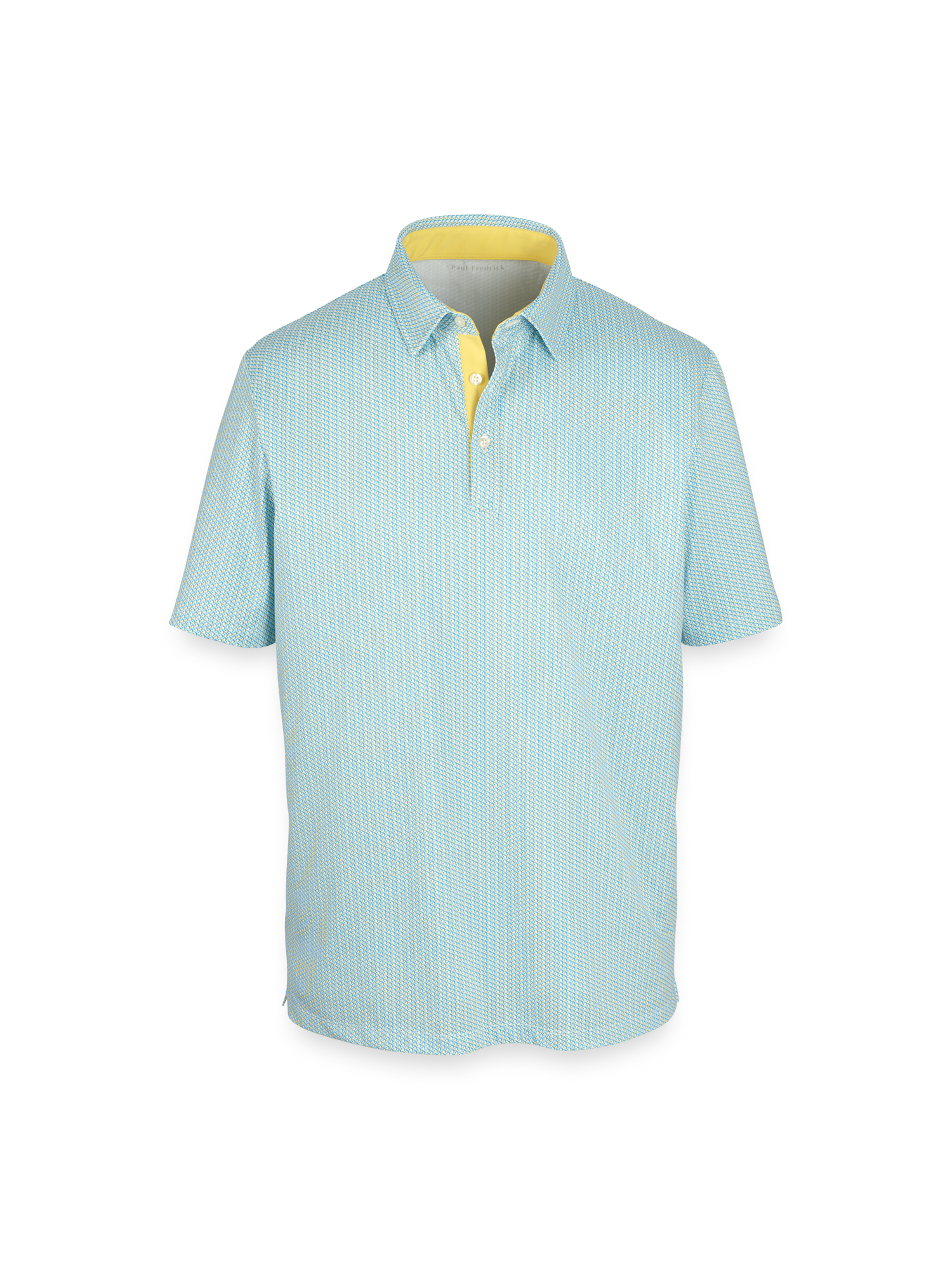 Product Image of Performance Blend Three Button Polo-Yellow Multi