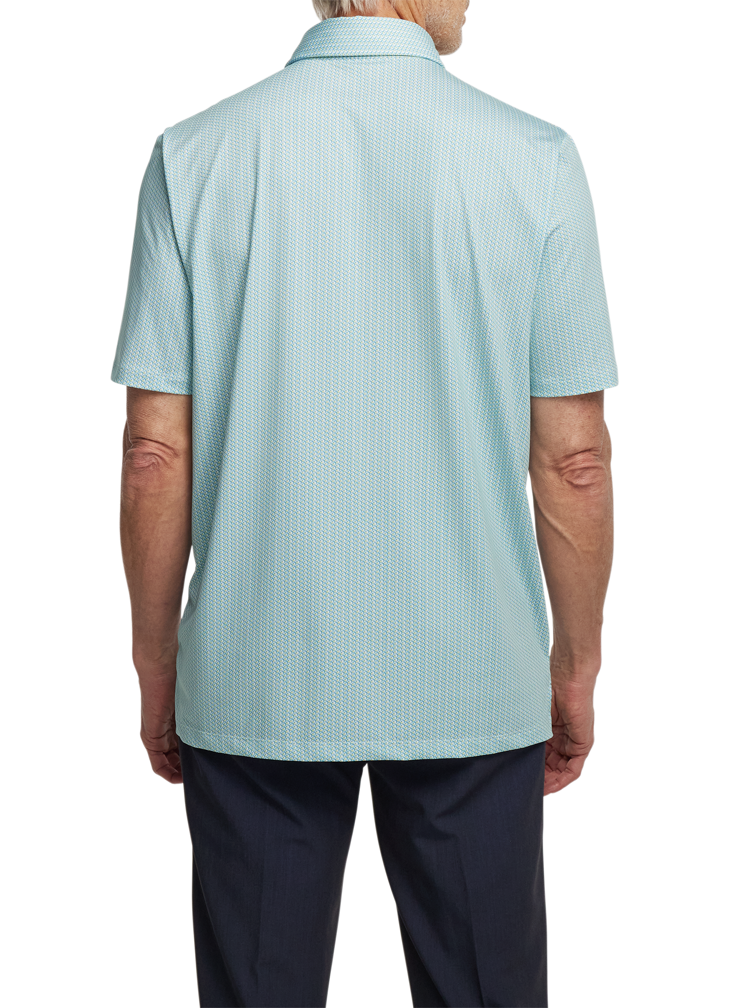 Performance Blend Three Button Polo - Yellow Multi