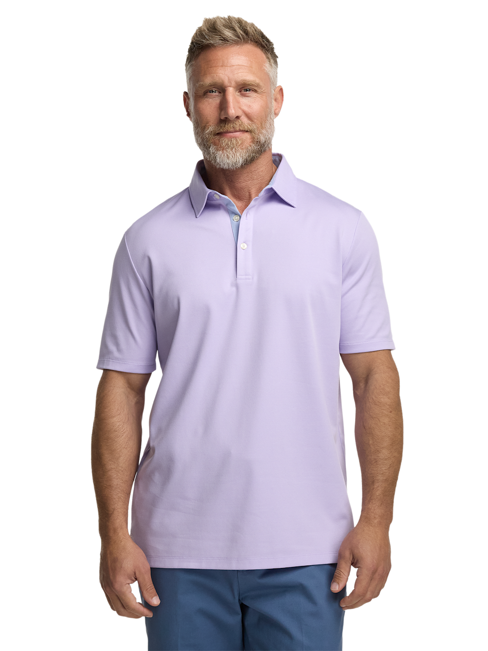 Alternate Image of Cotton Blend Three Button Polo-1