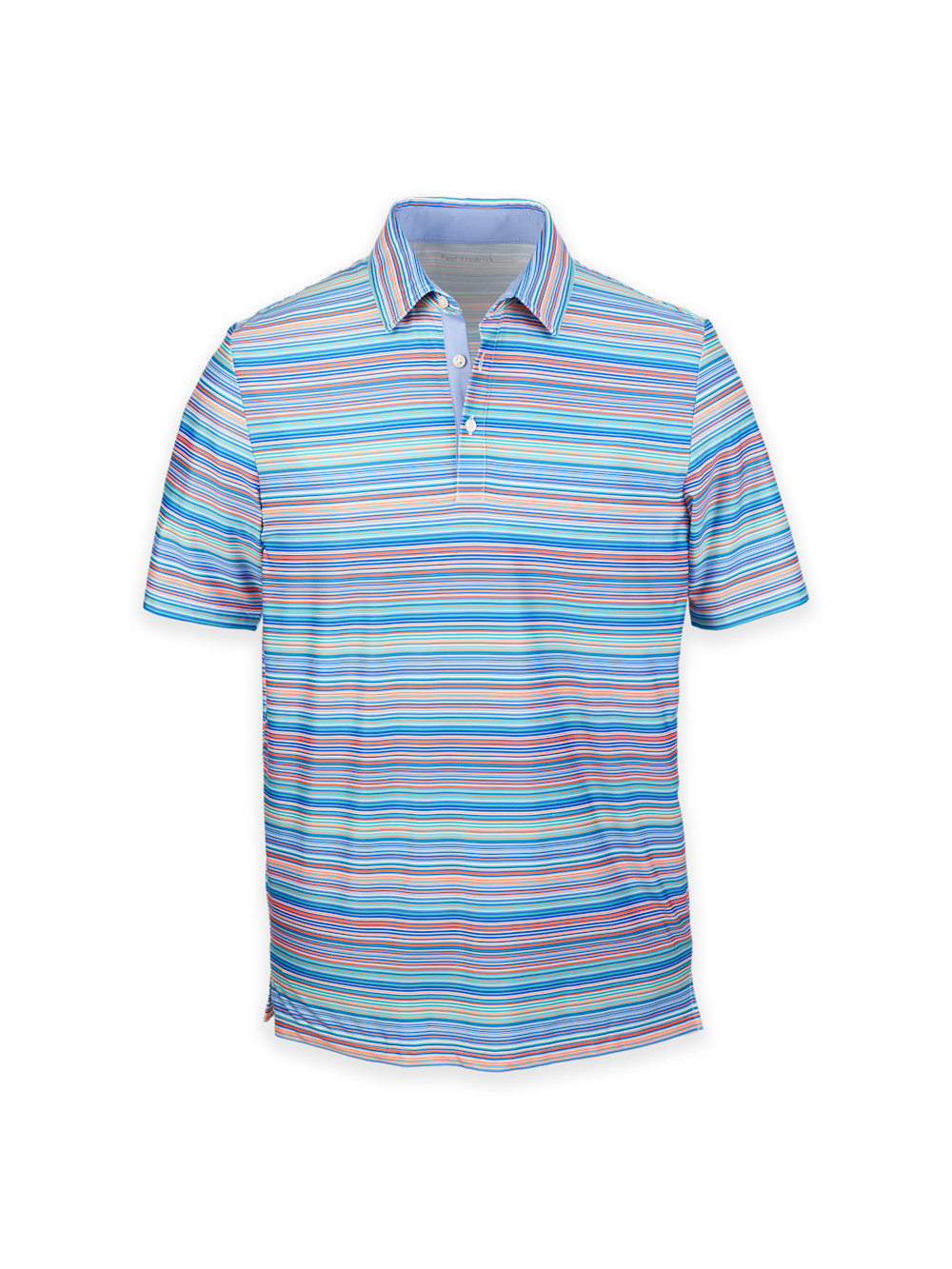 Product Image of Performance Blend Three Button Patterned Performance Polo-Multi