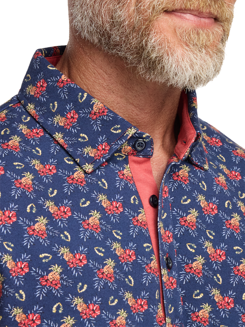 Alternate Image of Cotton Full Button Front Polo-2