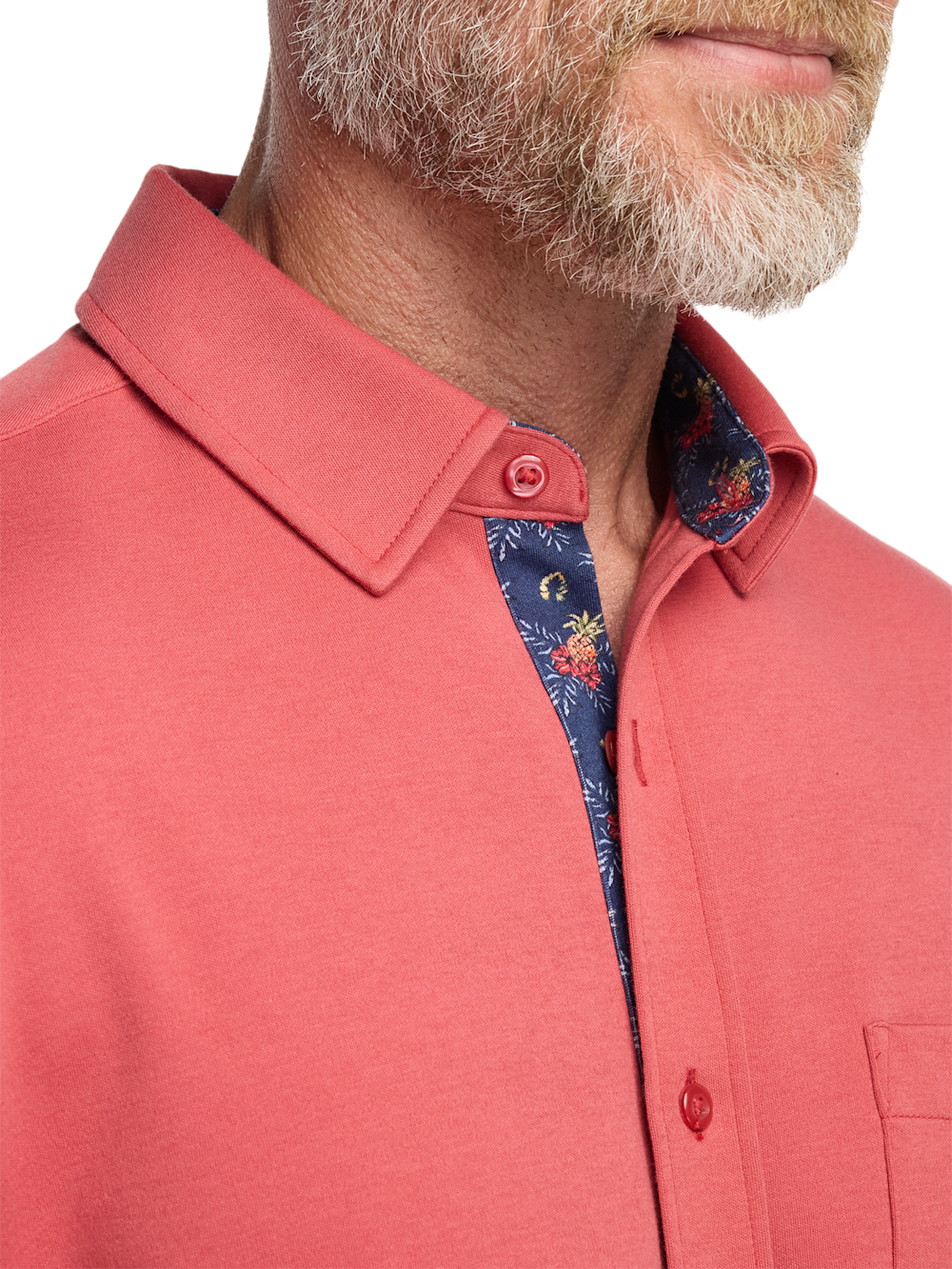 Alternate Image of Cotton Full Button Front Polo-2