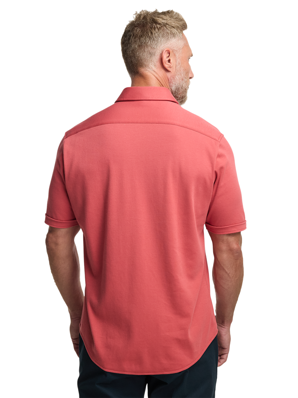 Alternate Image of Cotton Full Button Front Polo-4