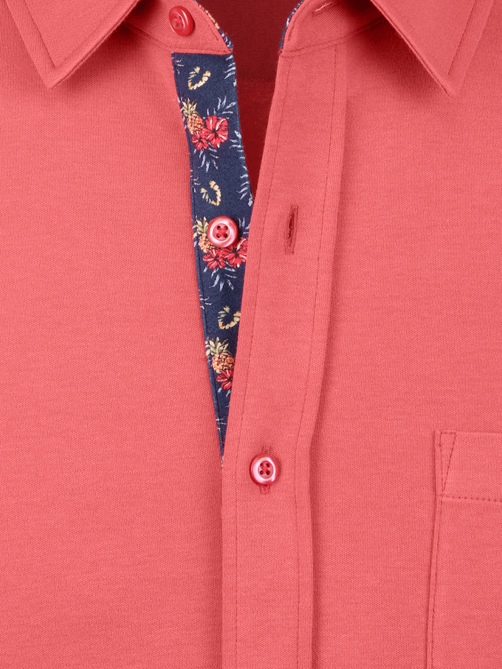 Alternate Image of Cotton Full Button Front Polo-5