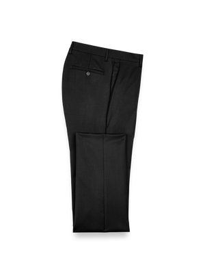 Wool Gabardine Pants - Black