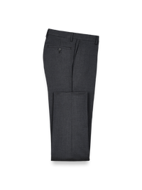 Wool Gabardine Pants - Charcoal