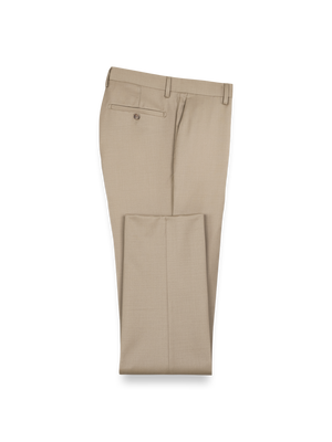Wool Gabardine Pants - Tan