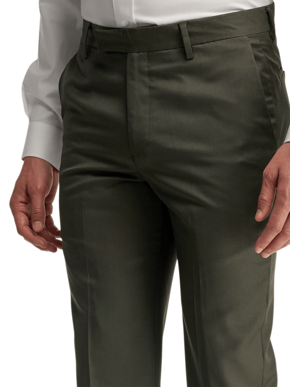 Alternate Image of Wool Gabardine Pants-4#model_flat front