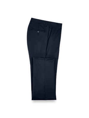 Wool Gabardine Pants - Dark Navy
