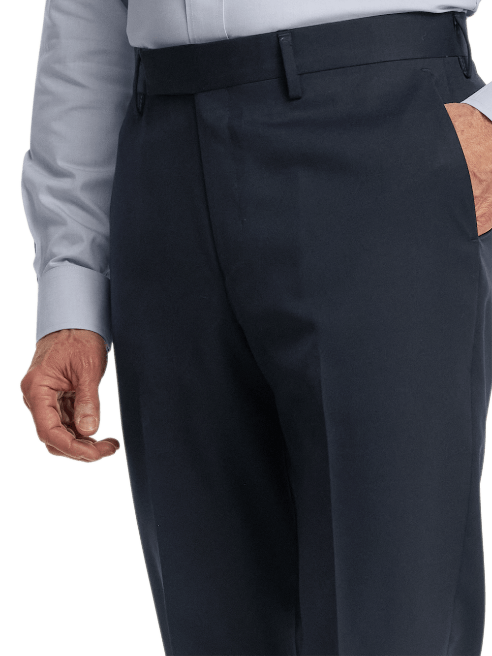 Alternate Image of Wool Gabardine Pants-4#model_flat front