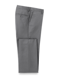 Wool Gabardine Pants - Medium Grey