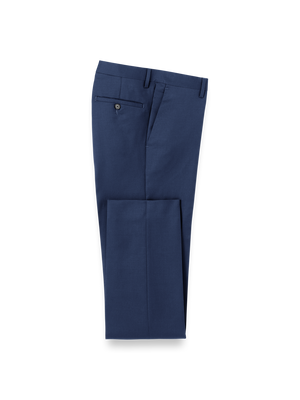 Wool Gabardine Pants - Bright Navy