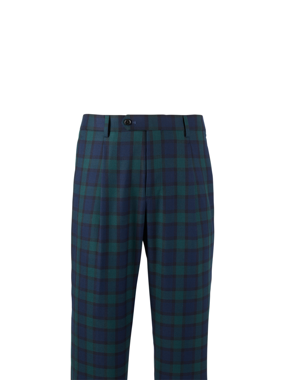 Alternate Image of Wool Blend Blackwatch Single Pleated Pant-1