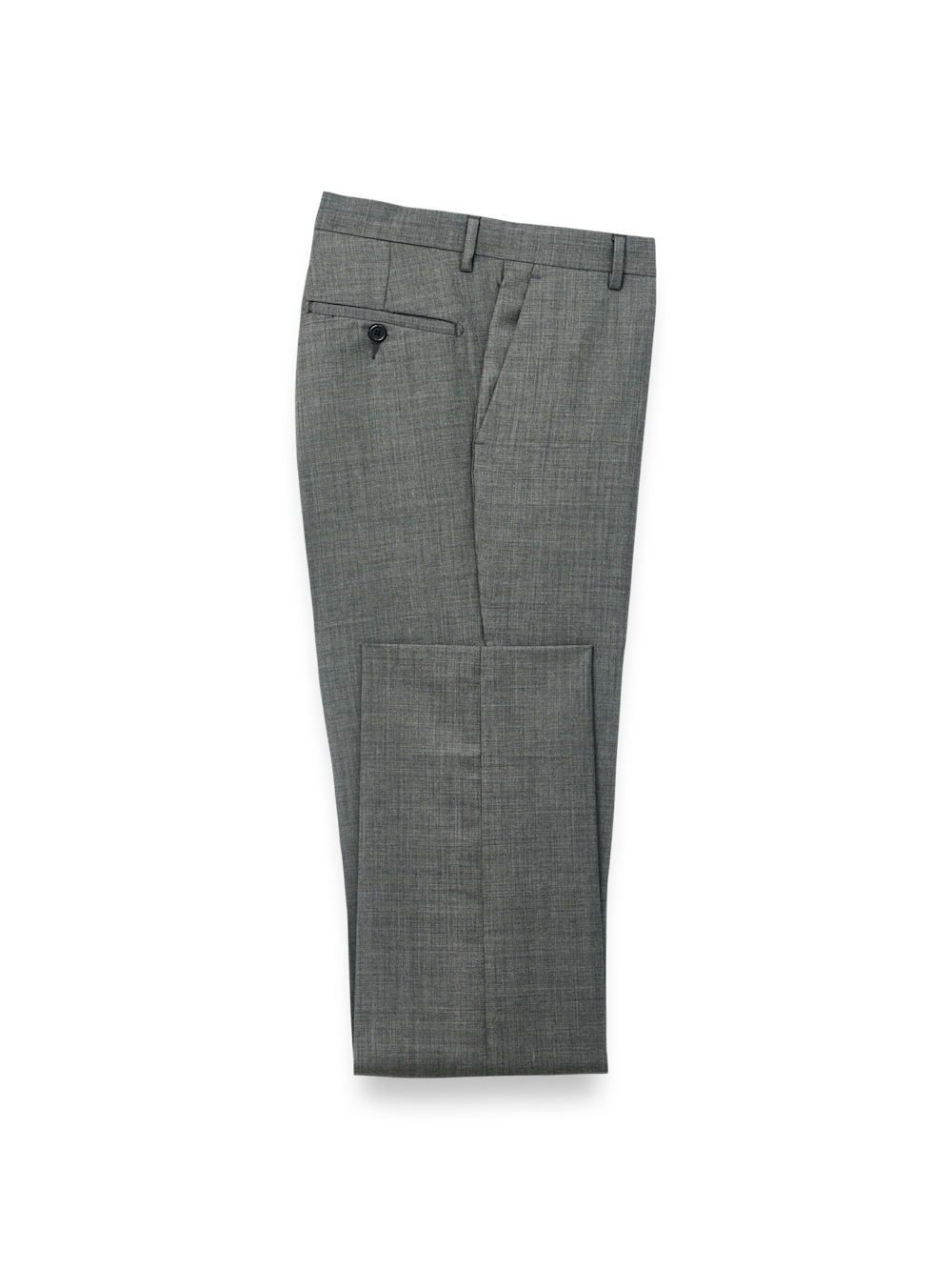 Product Image of Wool Sharkskin Pants-Charcoal#model_flat front