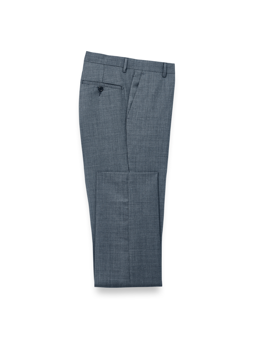Product Image of Wool Sharkskin Pants-Blue#model_flat front
