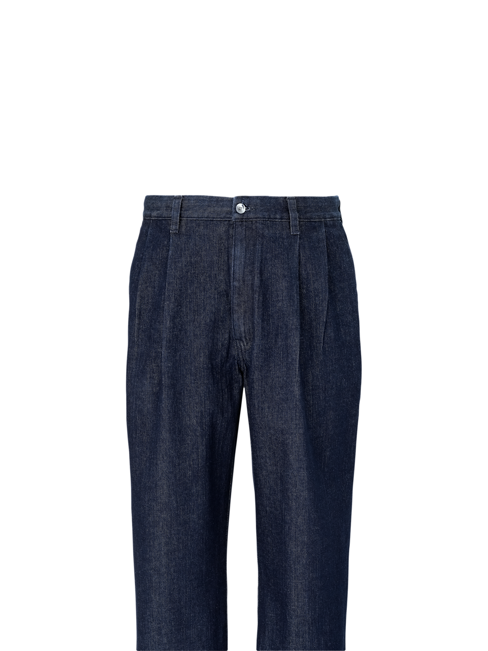 Alternate Image of Denim Pants-1#model_pleated front