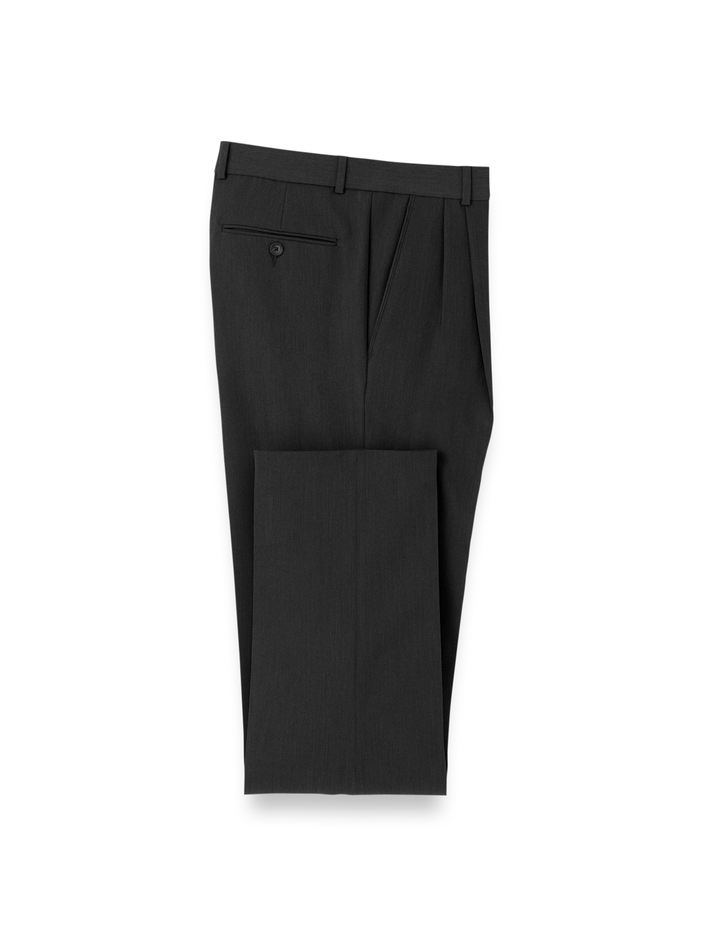 Product Image of Comfort Stretch Travel Pants-Black#model_pleated front