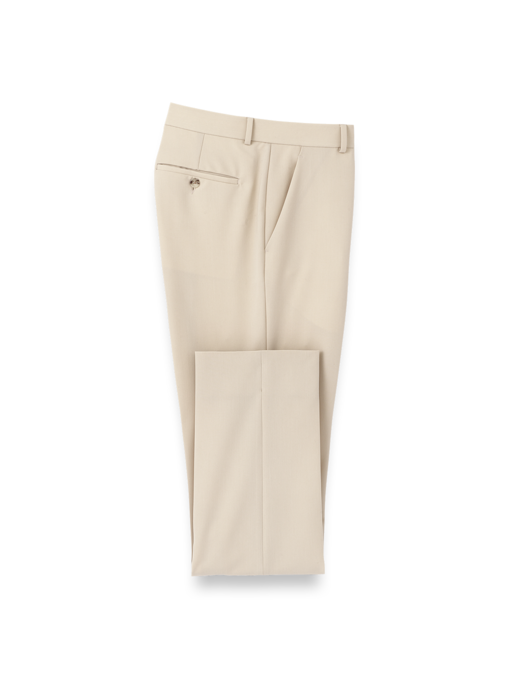 Product Image of Comfort Stretch Travel Pants-Cream#model_flat front