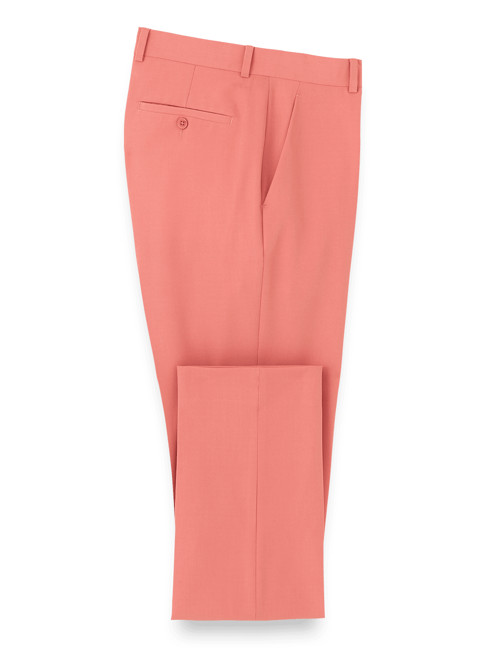 Product Image of Comfort Stretch Travel Pants-Coral#model_flat front