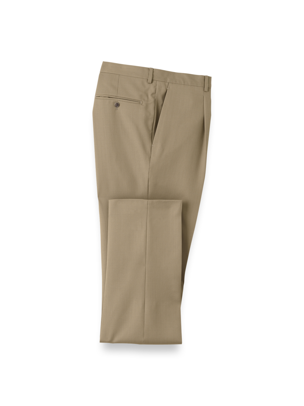 Product Image of Wool Single Pleat Pants-British Tan