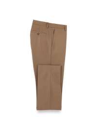 Wool Gabardine Pants - Light Brown