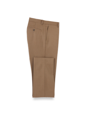Wool Gabardine Pants - Light Brown