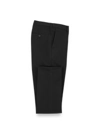 Non-Iron Cotton Stretch Twill Pant - Black