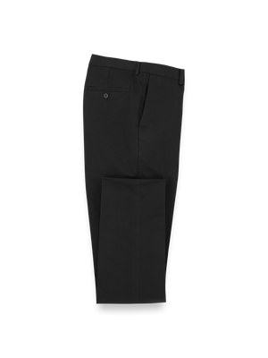 Non-Iron Cotton Stretch Twill Pant - Black