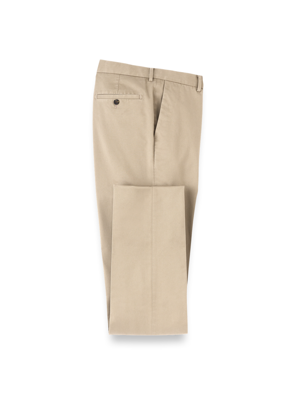 Product Image of Non-iron Cotton Stretch Twill Pant-Tan#model_flat front