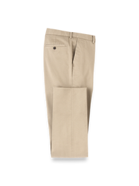 Non-Iron Cotton Stretch Twill Pant - Tan
