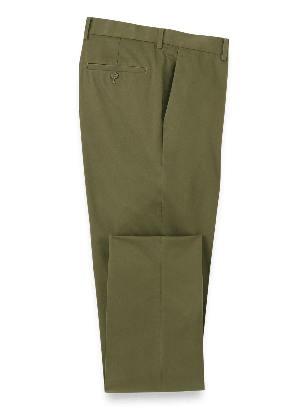 Product Image of Non-iron Cotton Stretch Twill Pant-1#model_flat front