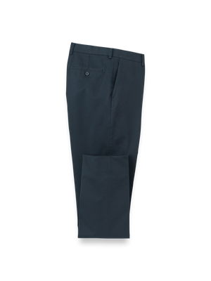 Non-Iron Cotton Stretch Twill Pant - Ink