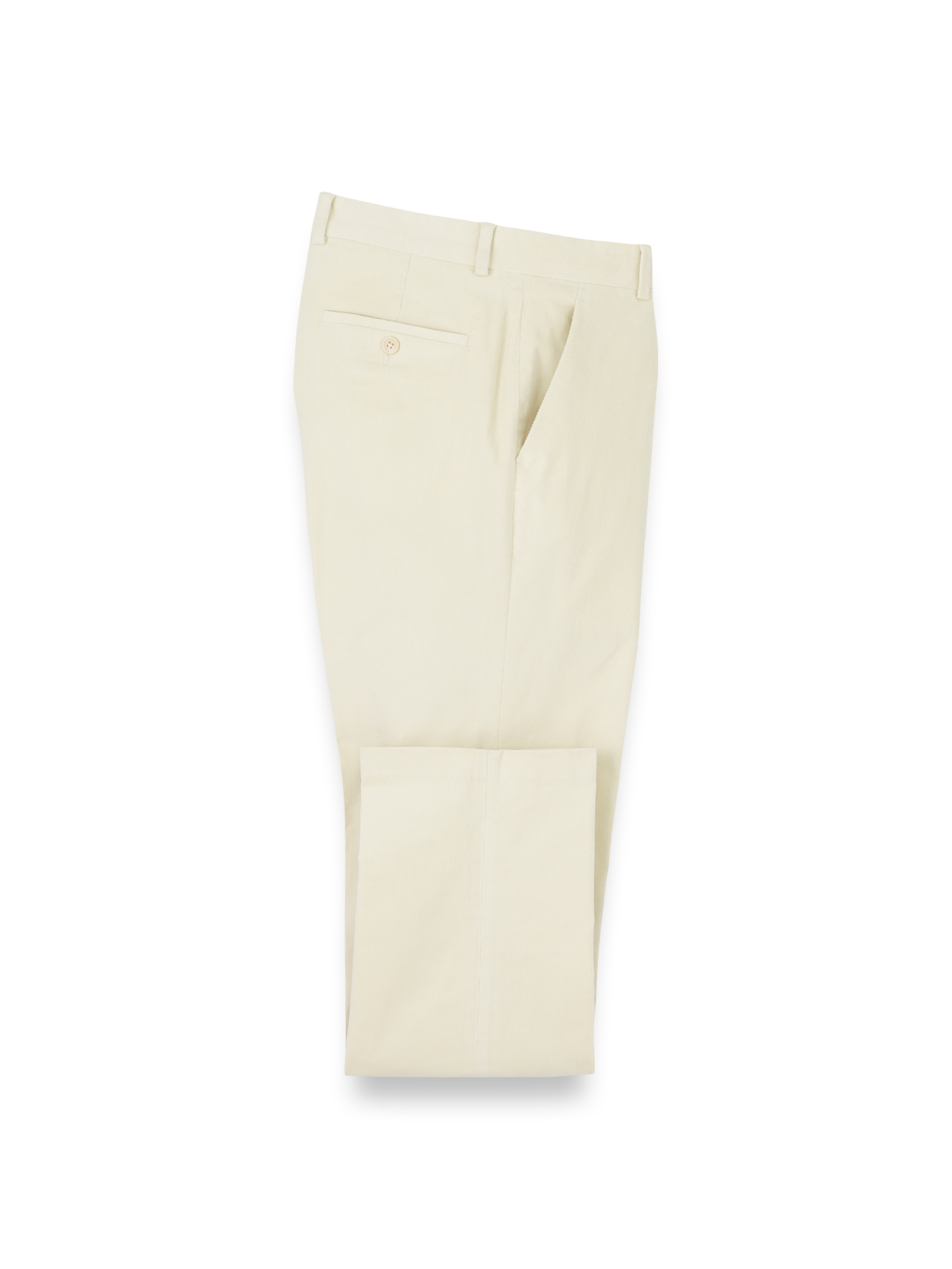 Product Image of Cotton Stretch Corduroy Pant-Winter White#model_flat front