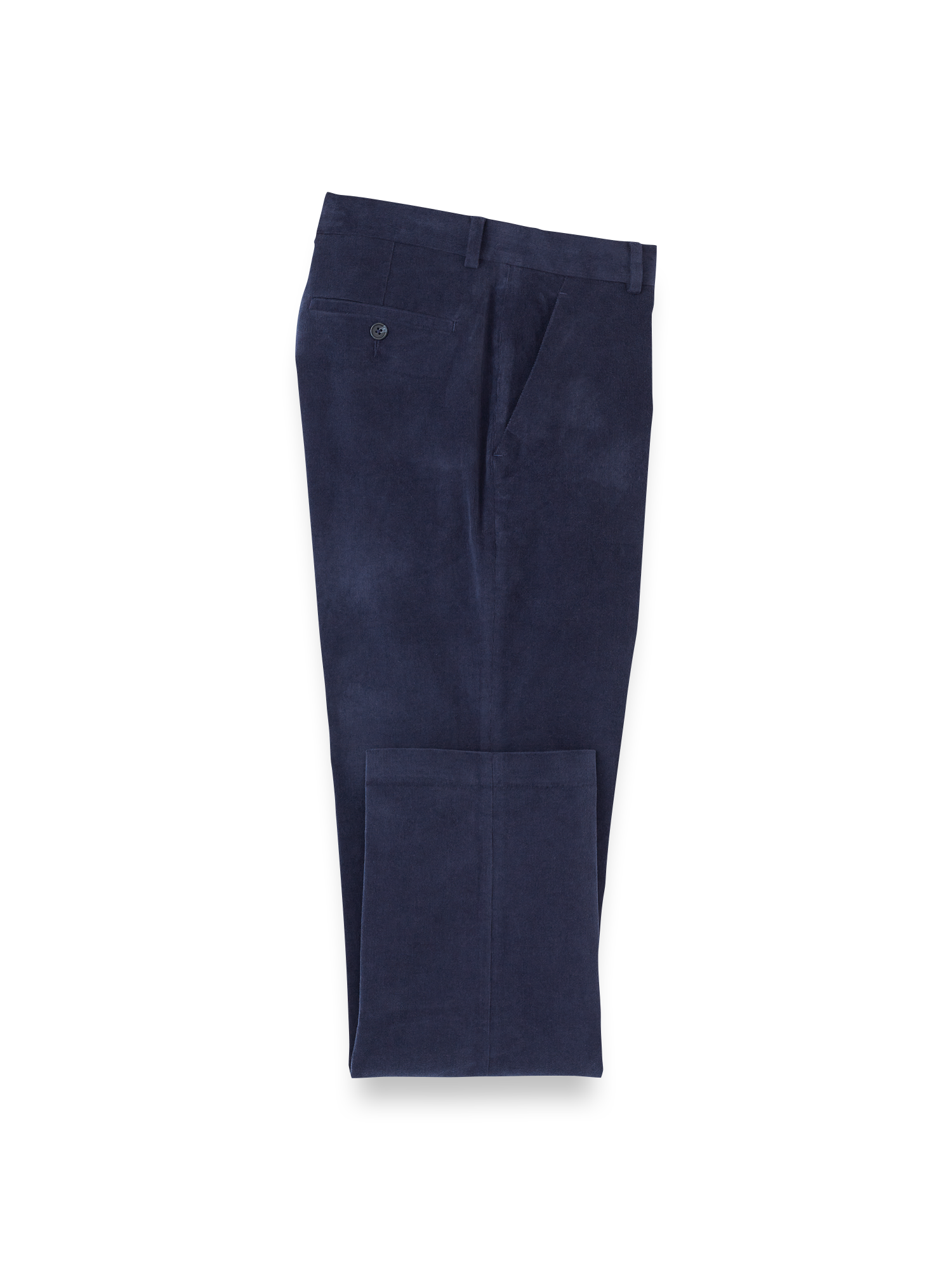 Product Image of Cotton Stretch Corduroy Pant-Blue#model_flat front