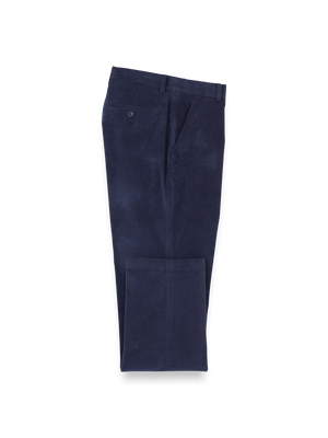 Cotton Stretch Corduroy Pants - Blue